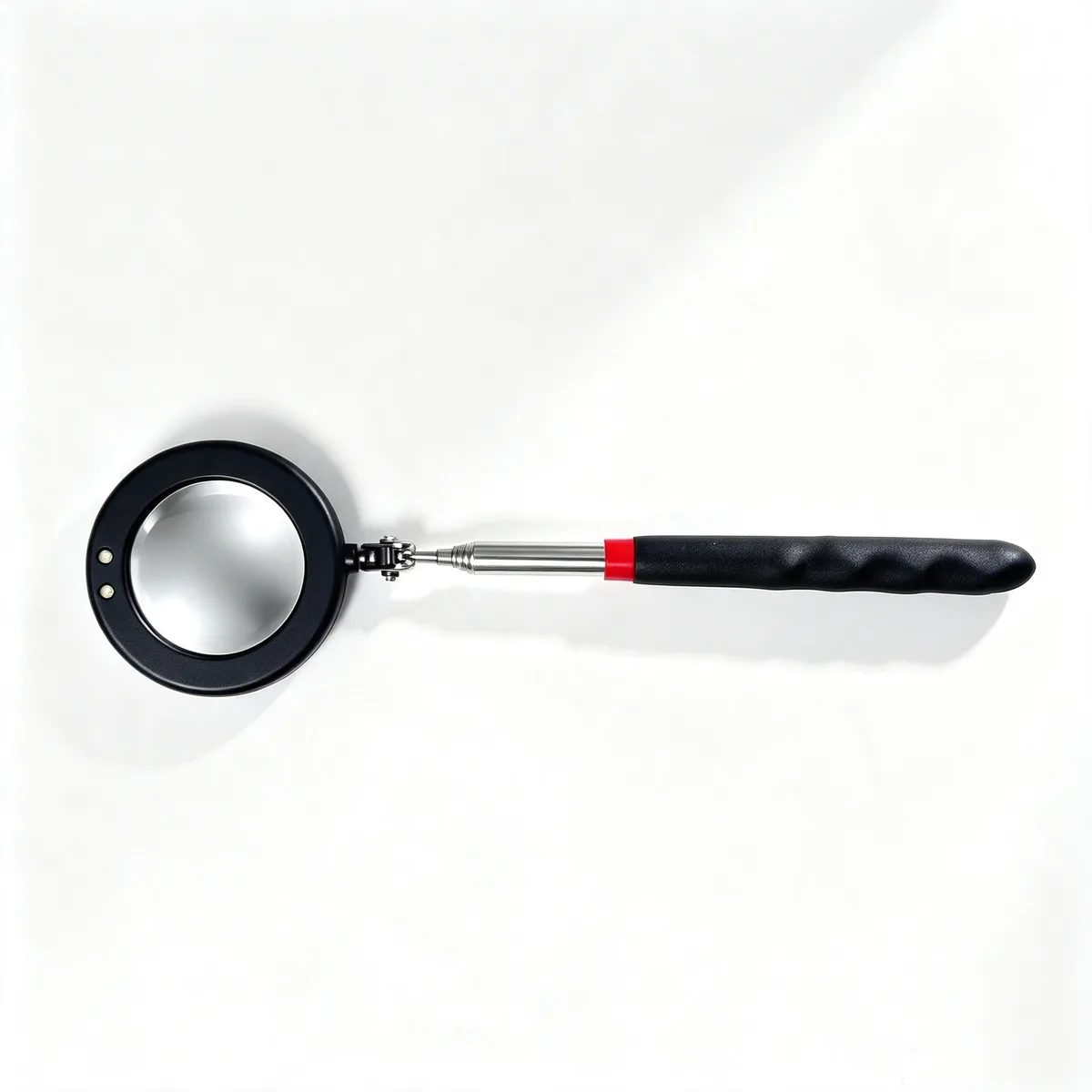 Inspection Mirror with Light - IMPA 652707 Small portable inspection mirror with flashlight for marine use
