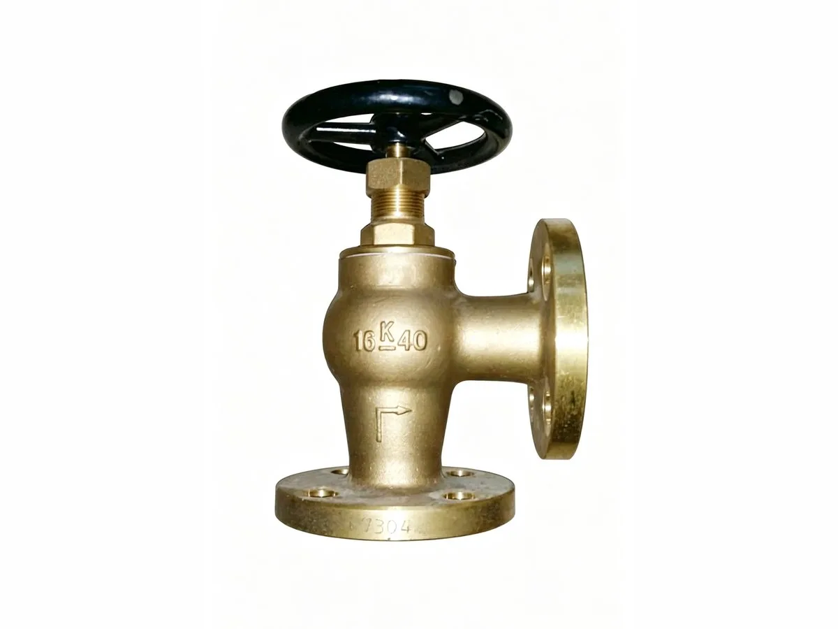Ορειχάλκινη γωνιακή βαλβίδα 15mm 16kgf/cm² IMPA 750151