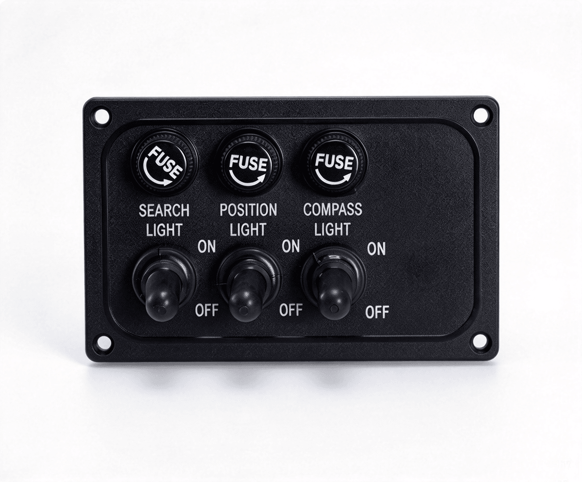 Marine waterproof combination switch for yacht and workboat