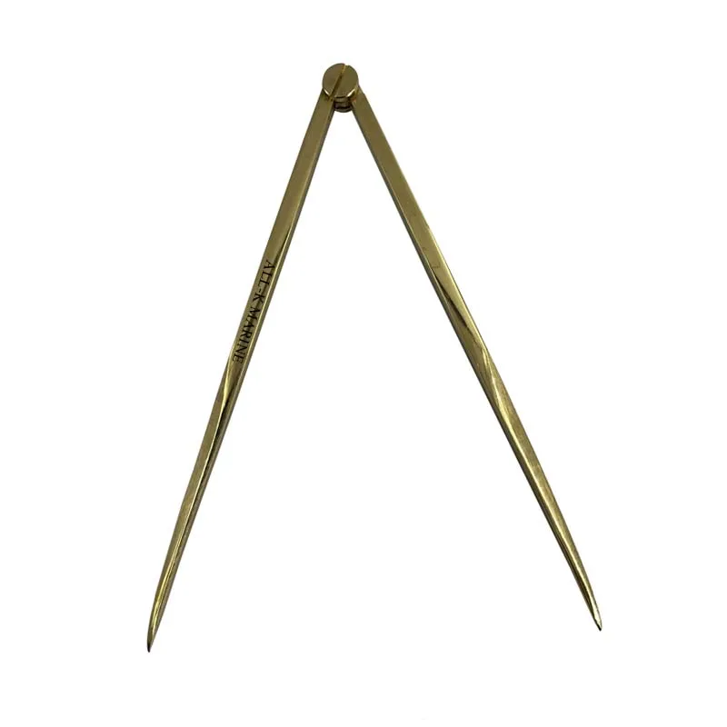Chart Divider 200mm brass nautical tool with steel points