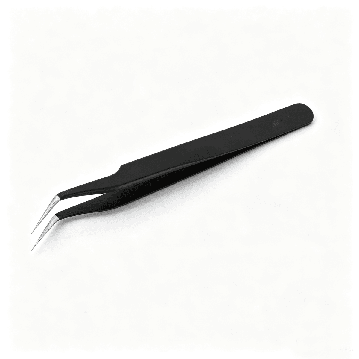 Curved stainless steel tweezers 125mm for marine use