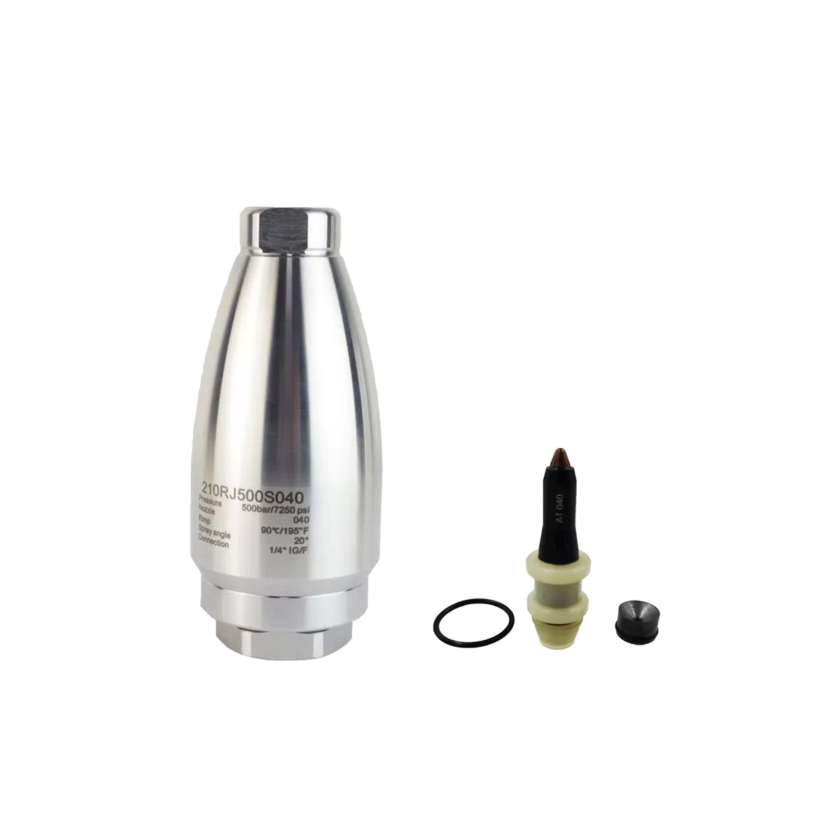 High Pressure Water Blaster Turbo Rotary Nozzle 500bar