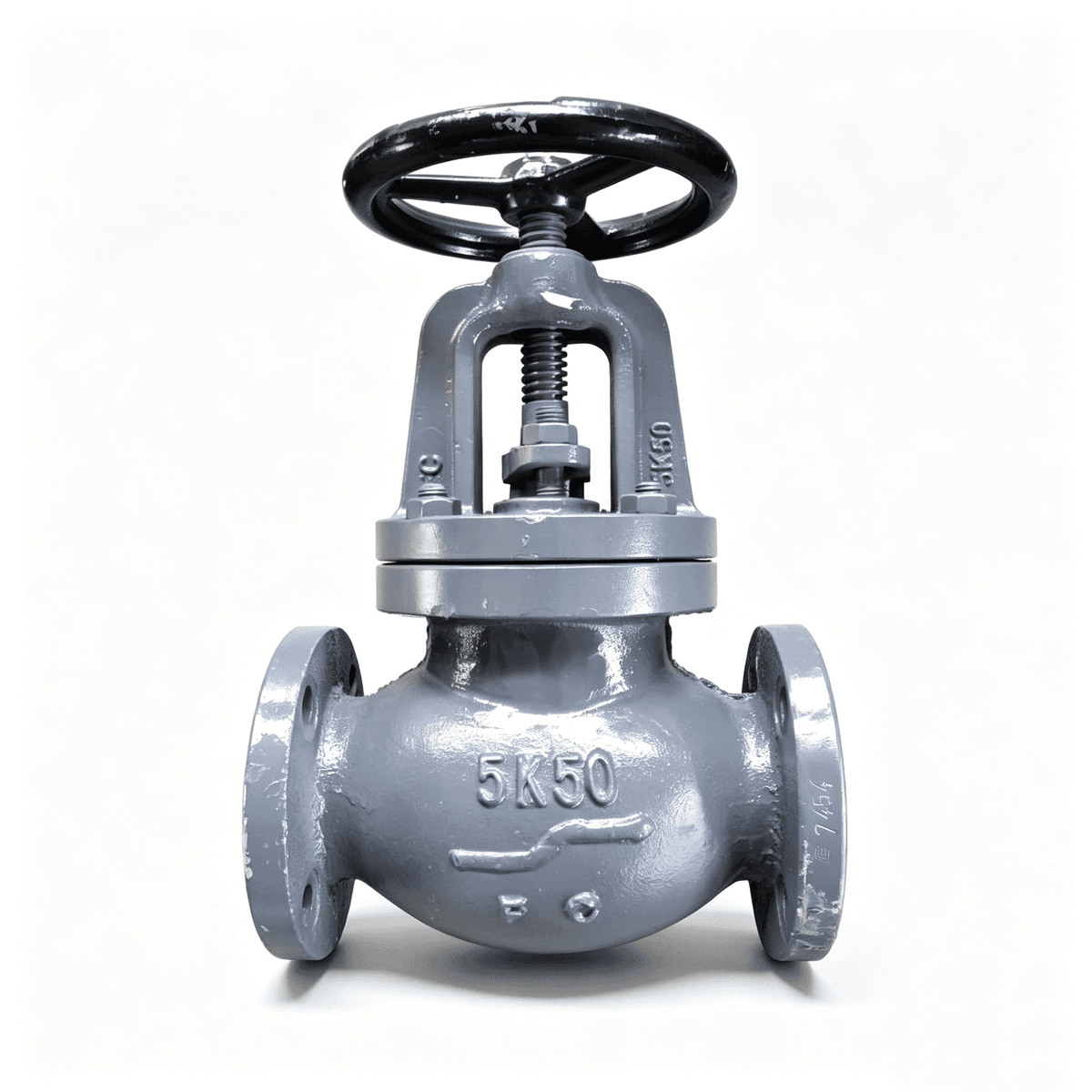 IMPA 750201 marine cast iron 5K globe valve for ship