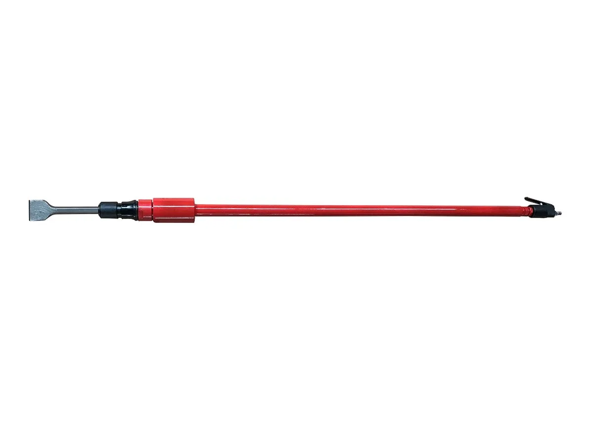 Πνευματικός ξύστης μακριάς λαβής 1470mm για αφαίρεση σκουριάς σε κατάστρωμα πλοίου