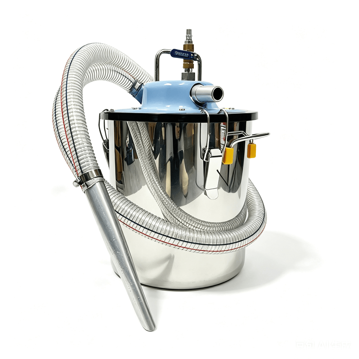 Pneumatic Vacuum Cleaner with Stainless Steel Bucket for marine use