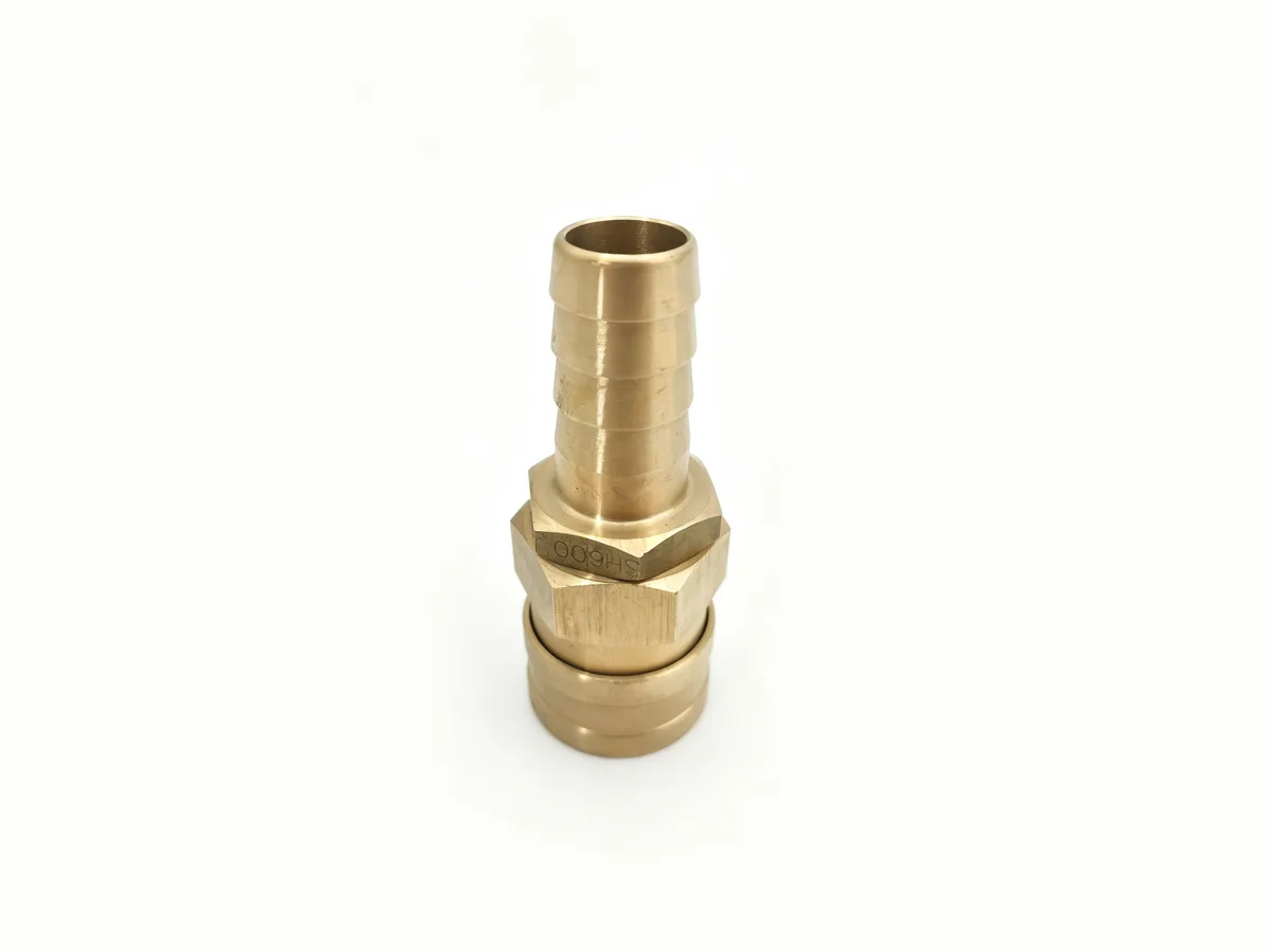 PH Series 800 PH quick connect plug with 1 inch brass hose end for marine hose and coupling