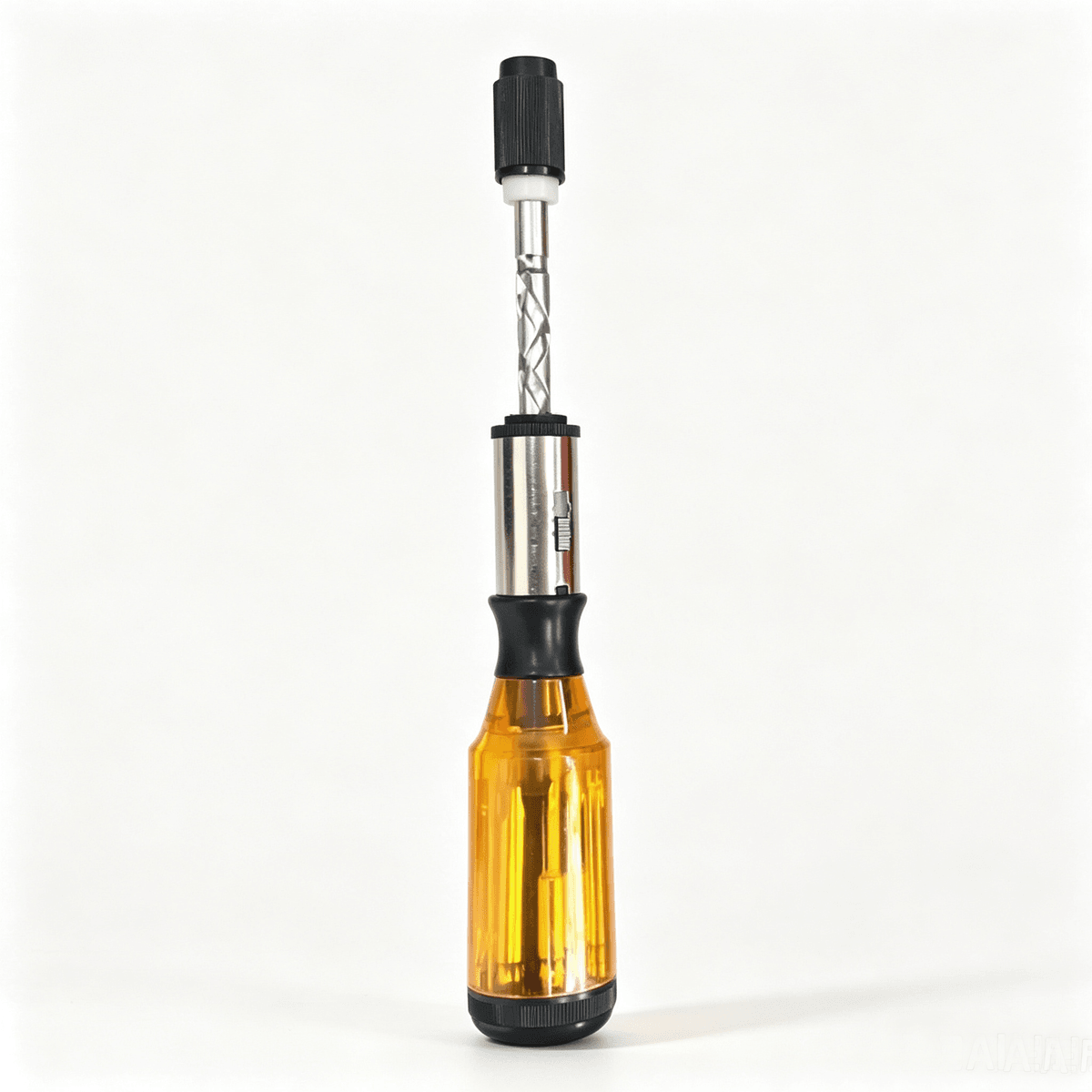Marine ratchet screwdriver set with interchangeable bits, IMPA 612346, featuring magnetic bits and storage in handle