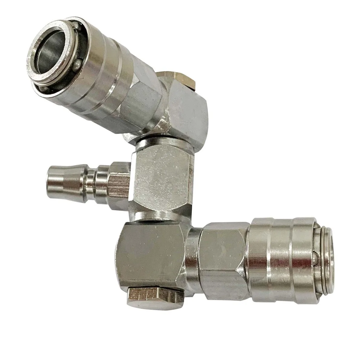 Rotary Line Coupler 2 Branches Brass 1/4 inch IMPA 351656 marine pneumatic fitting