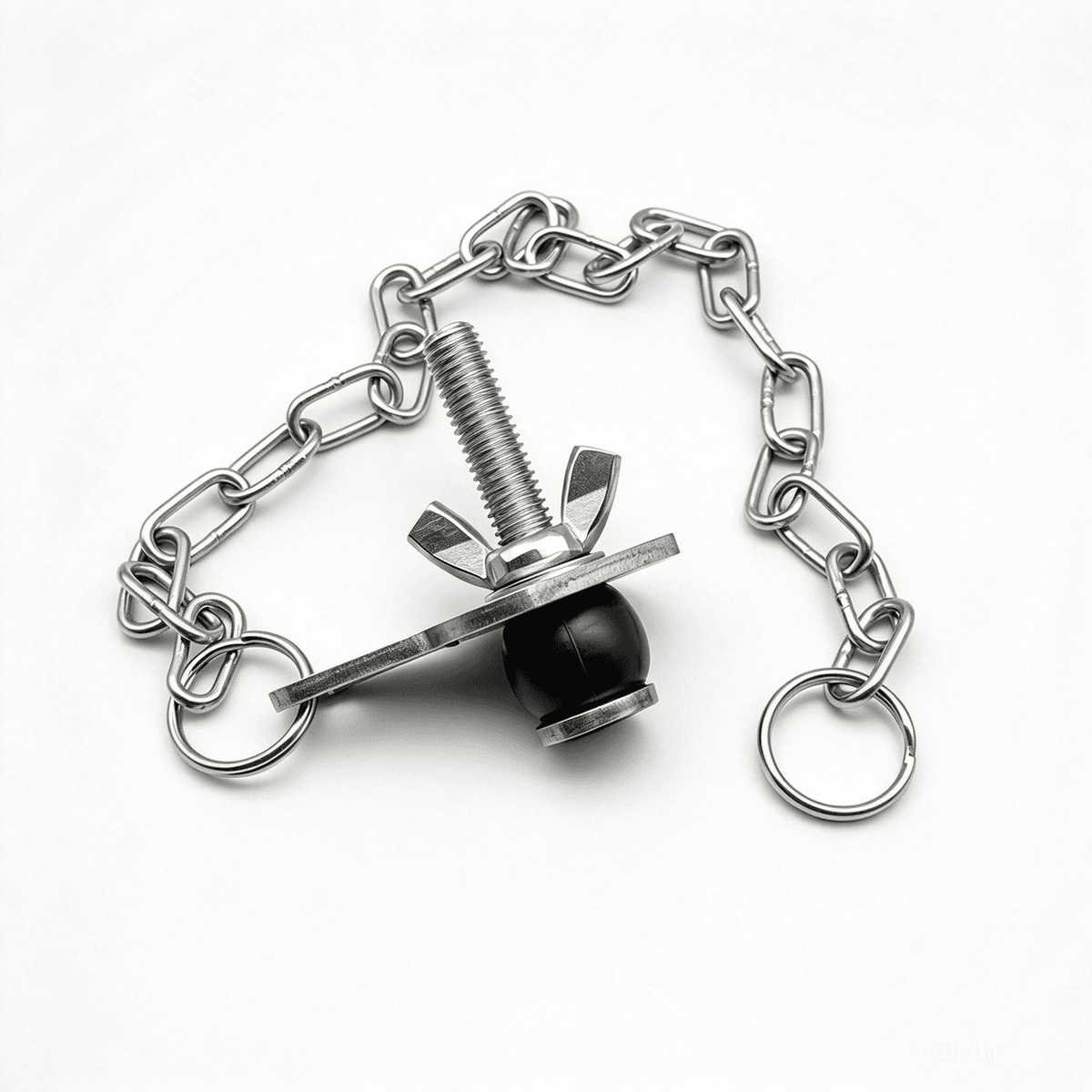 IMPA 23 stainless steel scupper plug with chain for ship deck drain