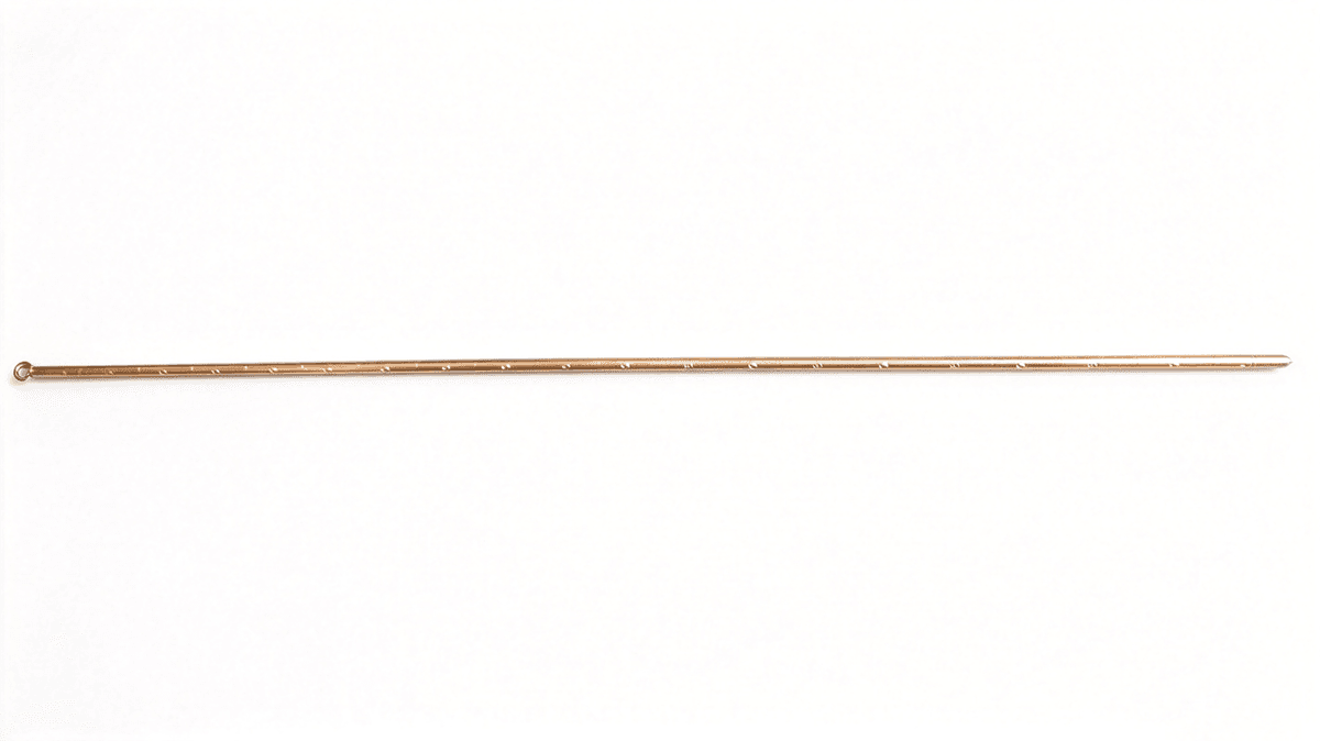 Brass folding sounding rod for marine use