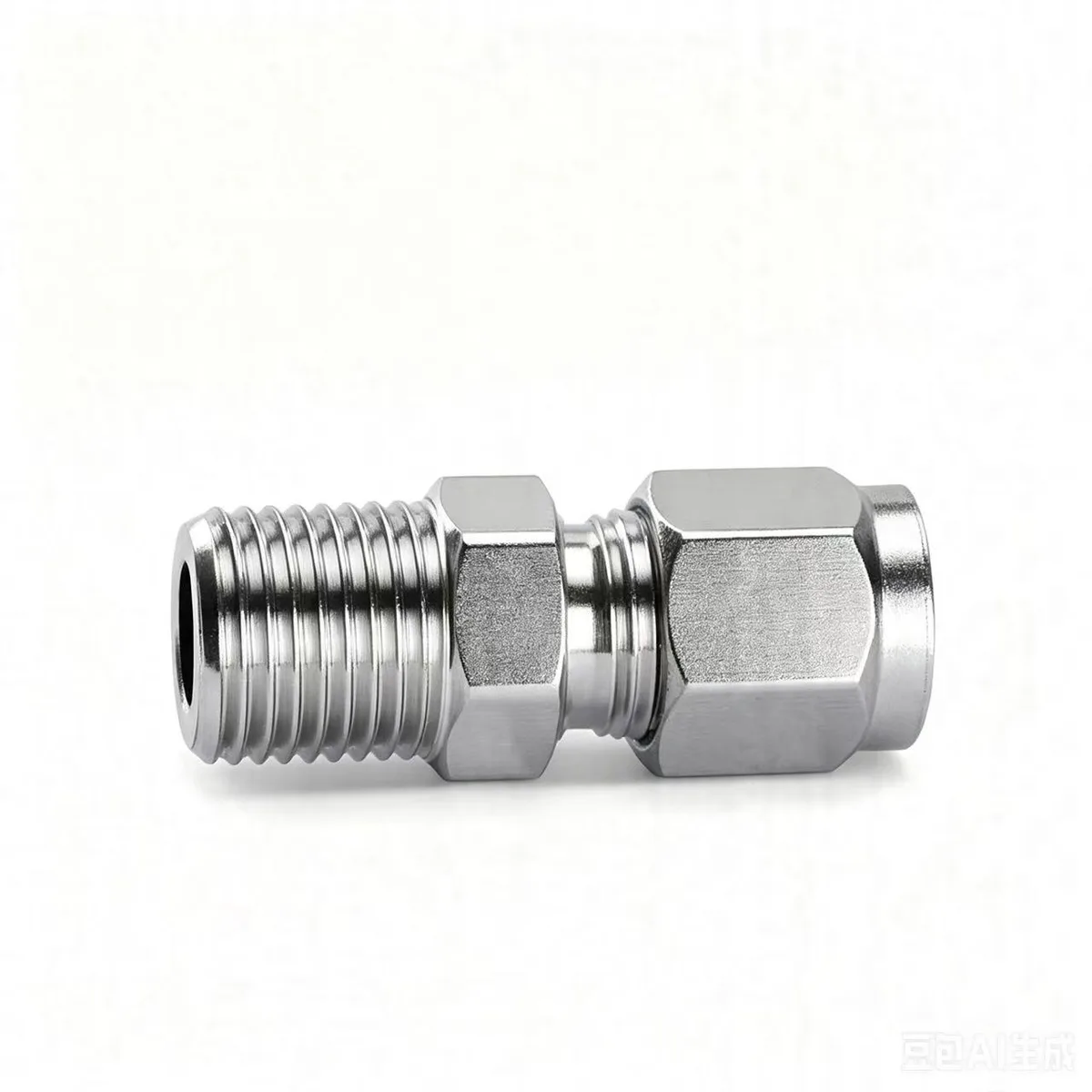 不锈钢无扩口阳性接头 6mm PT1/2 船用管接头 IMPA734304