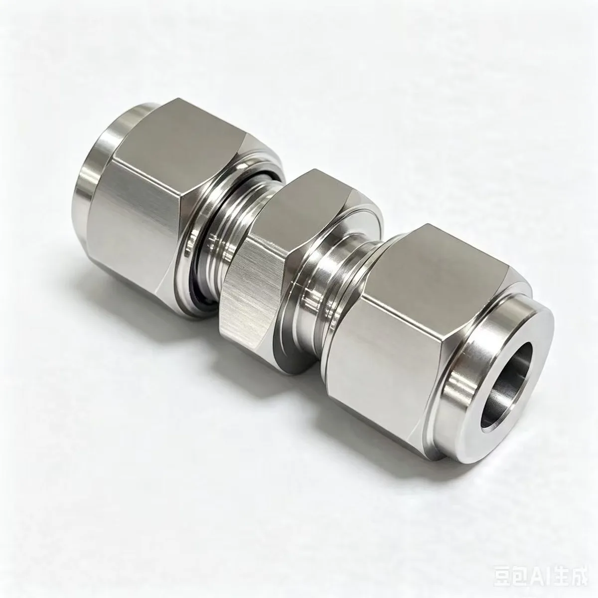 不锈钢无扩口活管接 8mm SUS316 IMPA734402 船用高压管接头产品图片