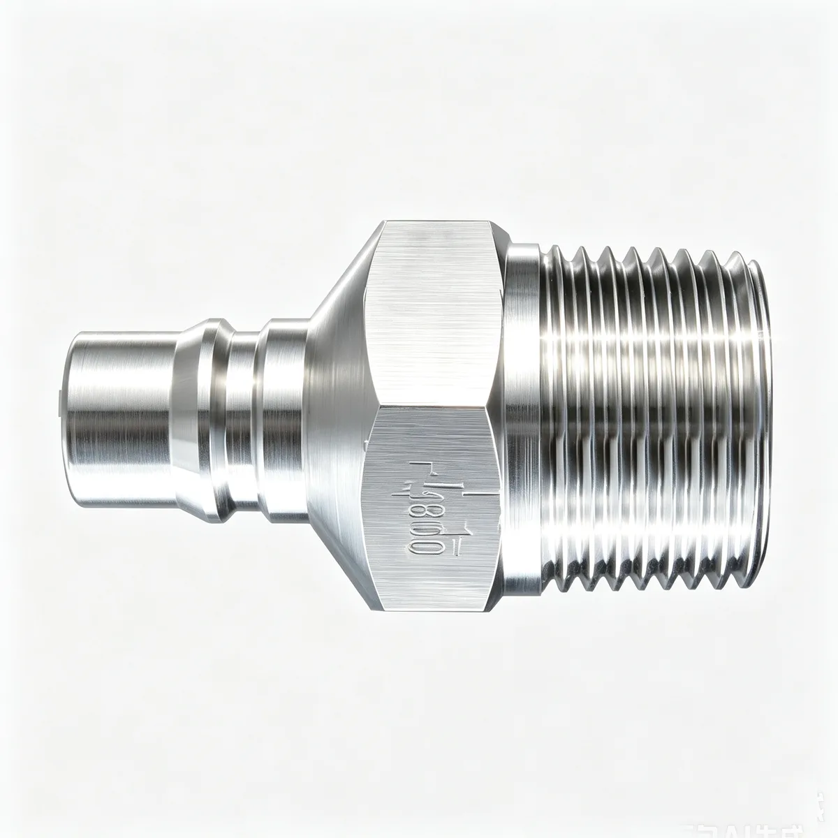 Stainless Steel Quick Connect Coupler Plug PM Series Male Thread R 1 Heavy Duty