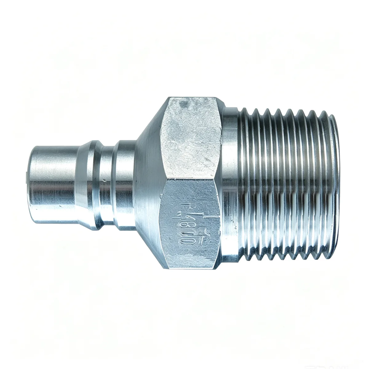 Steel quick connect coupler plug PM series R 1 male thread heavy duty
