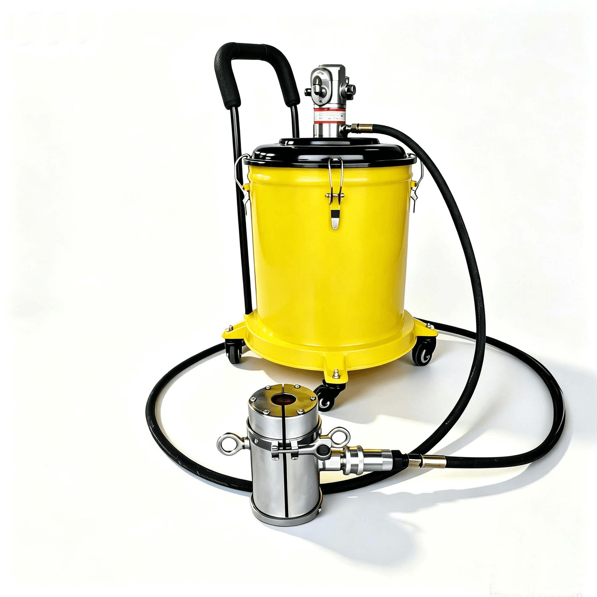 Complete wire rope lubrication kit for shipboard applications